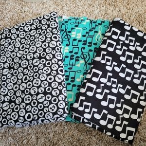 LAST CHANCE! NEW Music print Flannel Fabrics